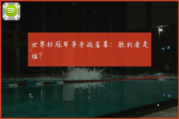 世界杯冠军争夺战落幕：胜利者是谁？